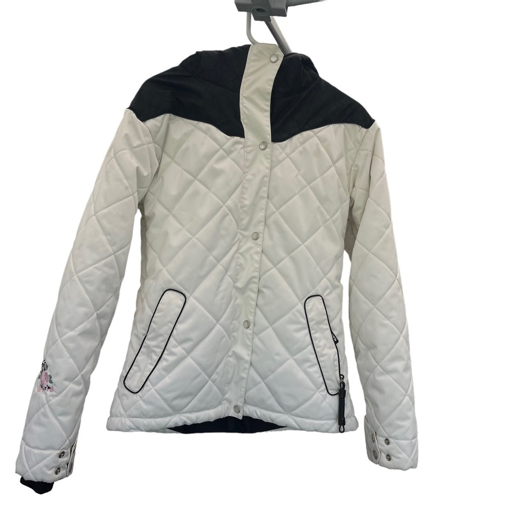 Ride‎ snowboards cell five puffer snow ski jacket warm, ties and secure pockets